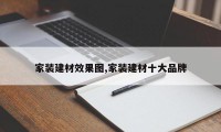家装建材效果图,家装建材十大品牌